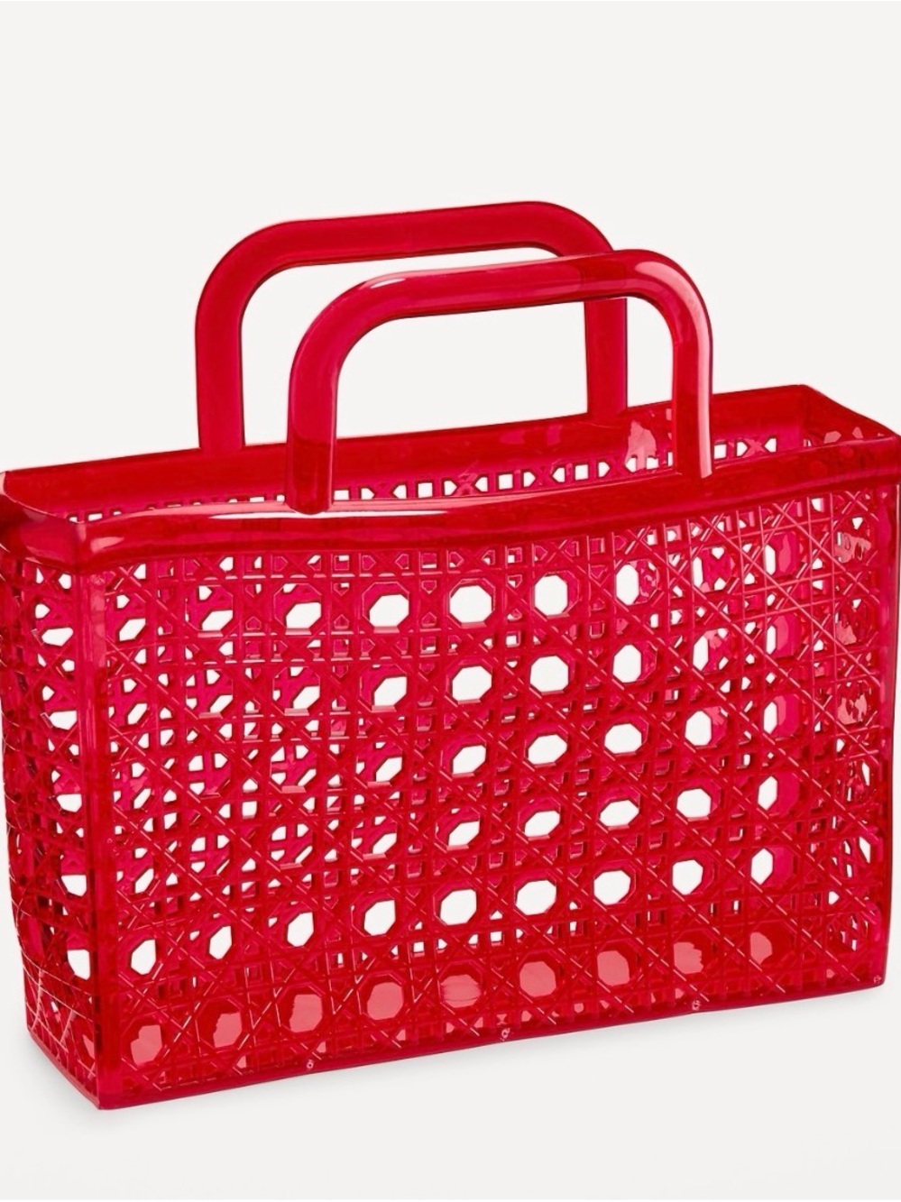 Red Jelly-Style Tote Bag